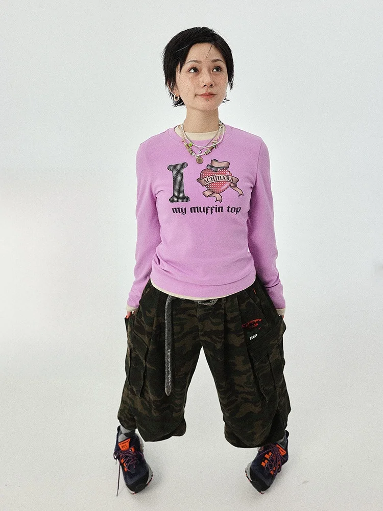 Achihara I Love My Muffin Top Long Sve круглая футболка из смеси хлопка и эластичного волокна для поездок на работу, весенне-осенняя одежда
Achihara I Love My Muffin Top Long Sve круглая футболка из смеси хлопка и эластичного волокна для поездок на работу, весенне-осенняя одежда