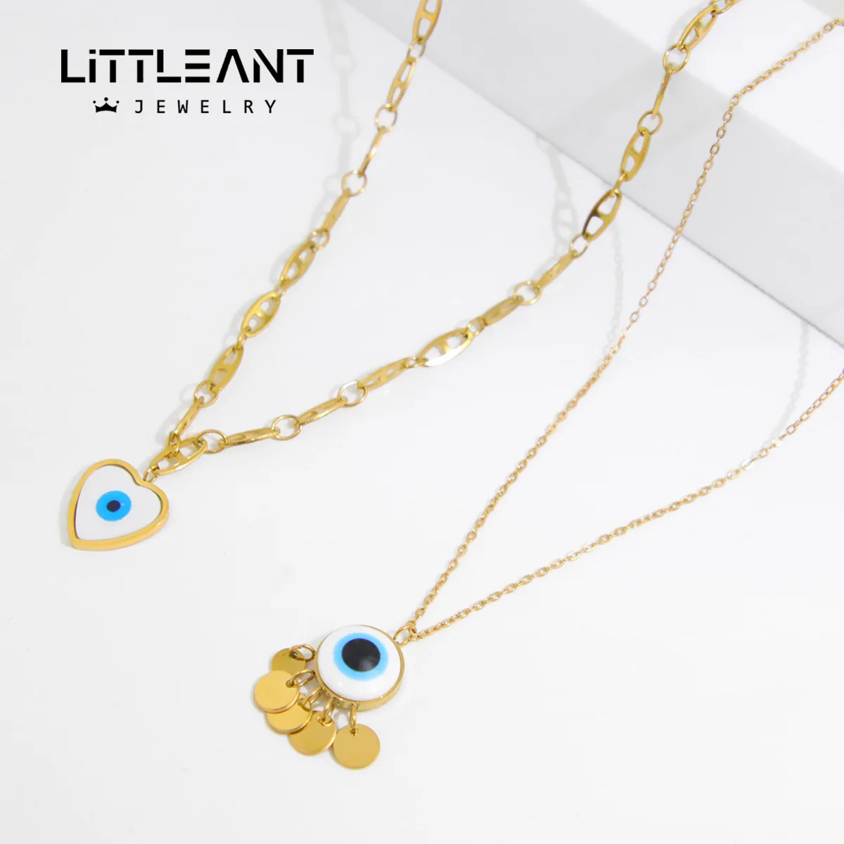 New Fashion Stainless Steel Chain Necklace Gold Color Evil Eye Pendant Necklace For Women Girl Female Accessories
New Fashion Stainless Steel Chain Necklace Gold Color Evil Eye Pendant Necklace For Women Girl Female Accessories