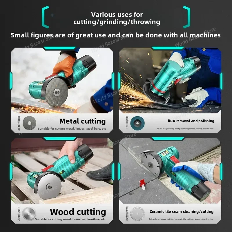 Мини-угловая шлифовальная машина, небольшая бытовая шлифовальная машина с зарядкой, машина для резки литиевых батарей, электрическая чистка швов
Мини-угловая шлифовальная машина, небольшая бытовая шлифовальная машина с зарядкой, машина для резки литиевых батарей, электрическая чистка швов