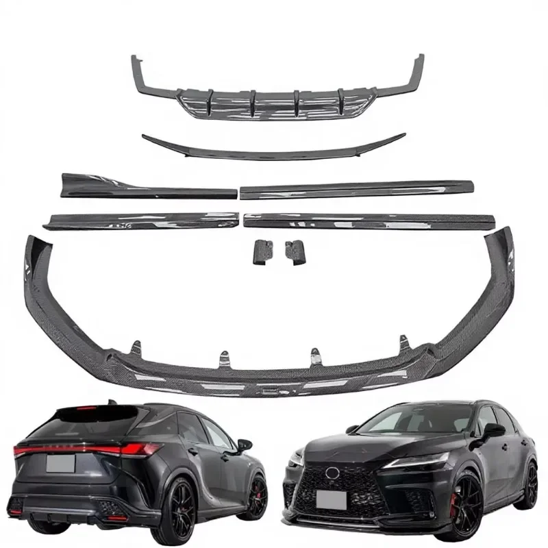 FRP / Carbon Fiber Material Body Kit for 2023 RX 500H Facelift Upgrade Aim Front Lip Side Skirts Rear Diffuser Spoiler
FRP / Carbon Fiber Material Body Kit for 2023 RX 500H Facelift Upgrade Aim Front Lip Side Skirts Rear Diffuser Spoiler