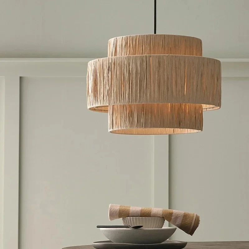 Japanese Style Homestay Pendant Light Living Room Hand-woven Chandeliers Vintage Straw Art Rattan Lamp Dining Room Bedroom Lamps
Japanese Style Homestay Pendant Light Living Room Hand-woven Chandeliers Vintage Straw Art Rattan Lamp Dining Room Bedroom Lamps
