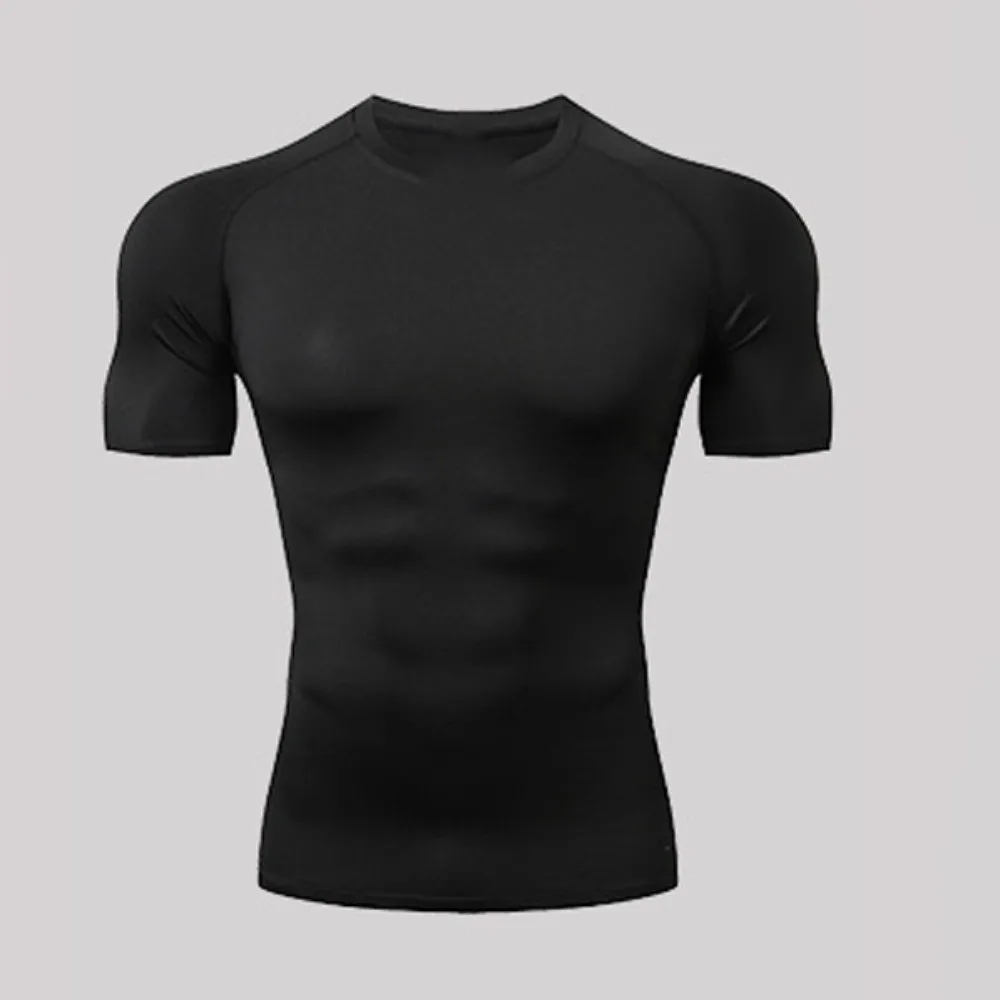 Short Sleeved Men's Fitness T-shirt Quick Dry Compression Top Gym Sport Running Shirts Sportswear Tight Men Sport T-shirt
Short Sleeved Men's Fitness T-shirt Quick Dry Compression Top Gym Sport Running Shirts Sportswear Tight Men Sport T-shirt
