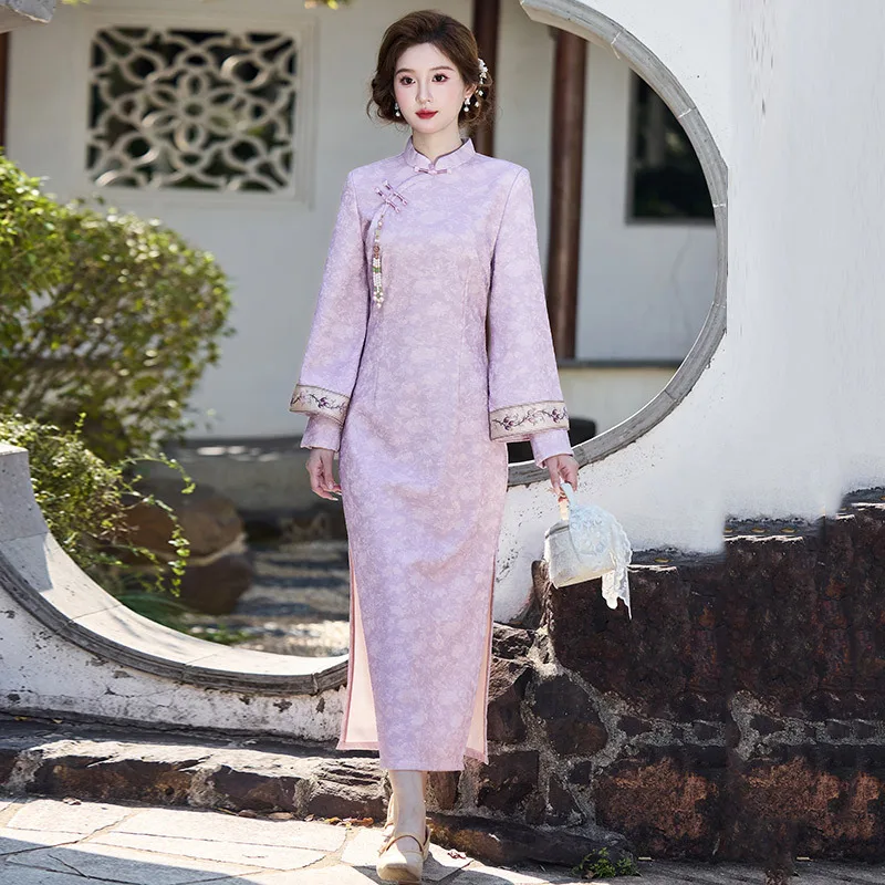 Yourqipao фиолетовое весеннее длинное улучшенное Cheongsams элегантное ретро Qipao традиционная китайская одежда вечернее платье для женщин
Yourqipao фиолетовое весеннее длинное улучшенное Cheongsams элегантное ретро Qipao традиционная китайская одежда вечернее платье для женщин