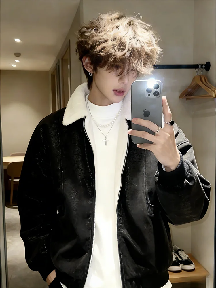 Мужская зимняя куртка-косуха из искусственной кожи PU, утепленная, премиум-класса, стильная, с хлопковой подкладкой
Мужская зимняя куртка-косуха из искусственной кожи PU, утепленная, премиум-класса, стильная, с хлопковой подкладкой