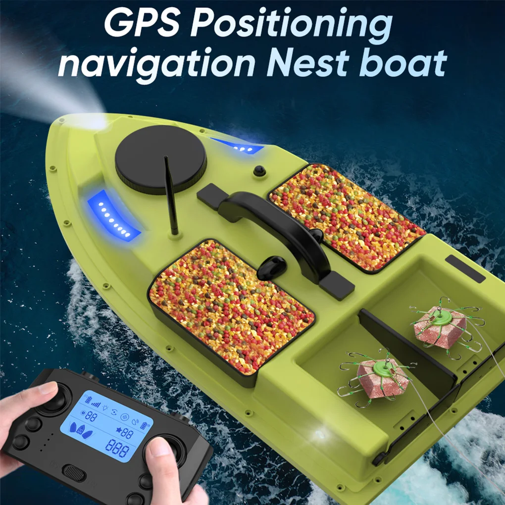 GPS Wireless RC Fishing Bait Boat 500m Control with 4 Bait Containers 2KG Payload Fish Finder Automatic Cruise Route Correctio
GPS Wireless RC Fishing Bait Boat 500m Control with 4 Bait Containers 2KG Payload Fish Finder Automatic Cruise Route Correctio