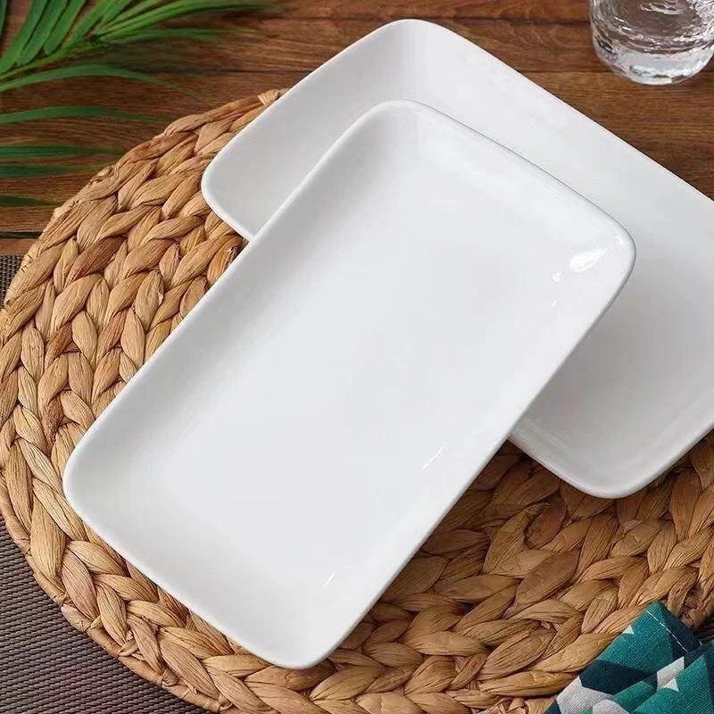 White Ceramic Towel Plate Steam Fish BBQ Cold Dish Rectangular Restaurant Hotel Towel Fan Dish Square Shape Chinese Style
White Ceramic Towel Plate Steam Fish BBQ Cold Dish Rectangular Restaurant Hotel Towel Fan Dish Square Shape Chinese Style