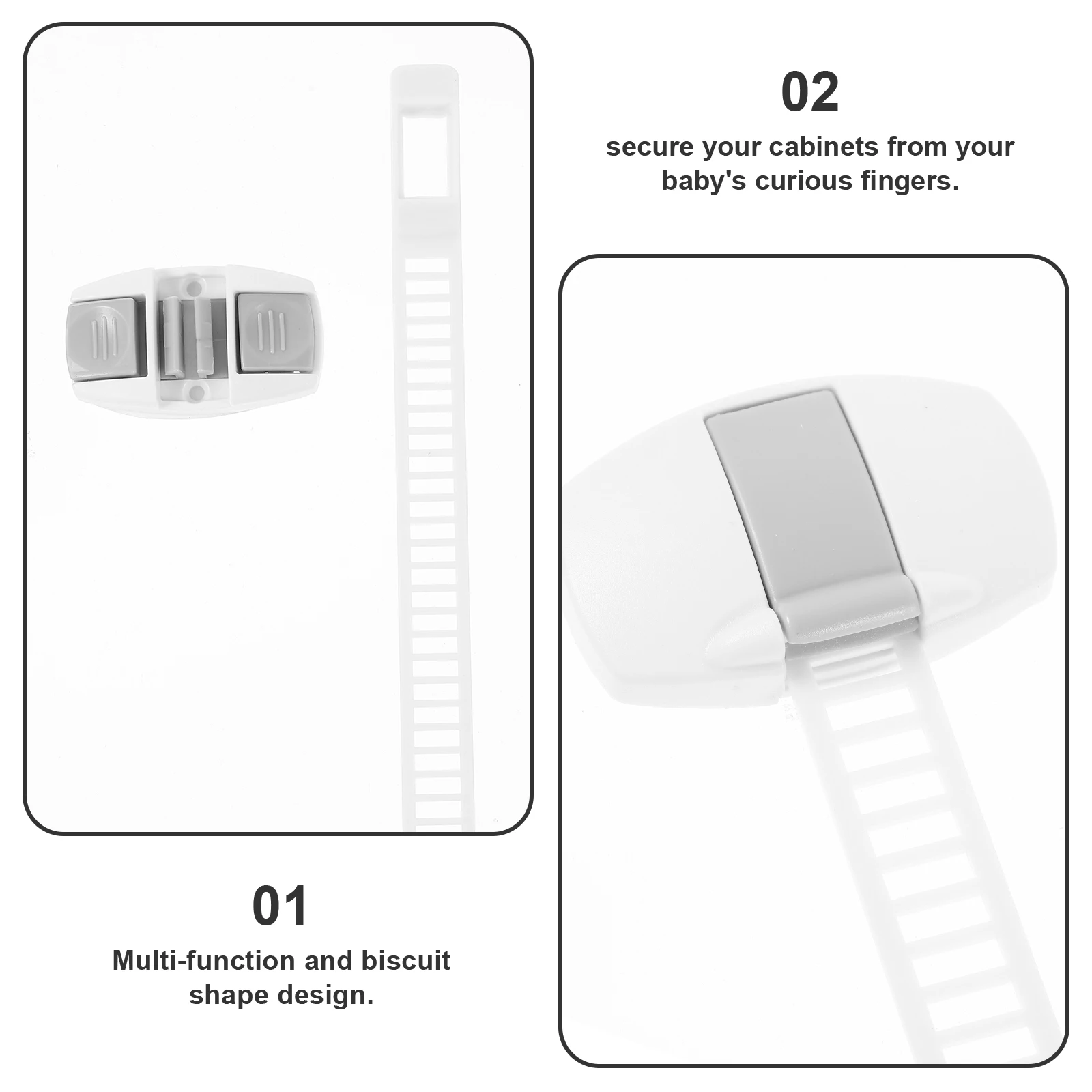 10 pc Security Baby Proof Cabinet Infant Protection Lock Double Sided Safety Child Wardrobe Fridge Infant Protection Hardware
10 pc Security Baby Proof Cabinet Infant Protection Lock Double Sided Safety Child Wardrobe Fridge Infant Protection Hardware