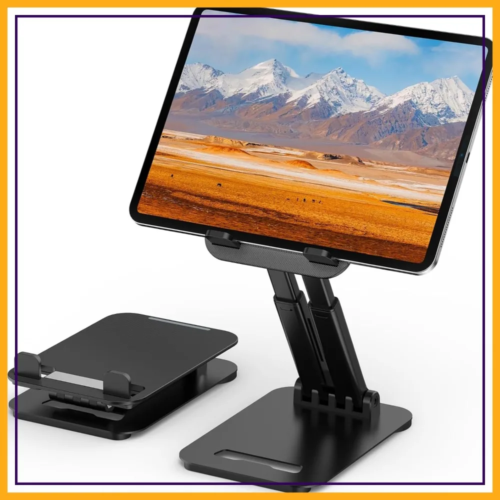 Adjustable Tablet Stand for Desk, Foldable Holder for 4-16" Tablets, Compatible with iPad, Kindle, Switch
Adjustable Tablet Stand for Desk, Foldable Holder for 4-16" Tablets, Compatible with iPad, Kindle, Switch