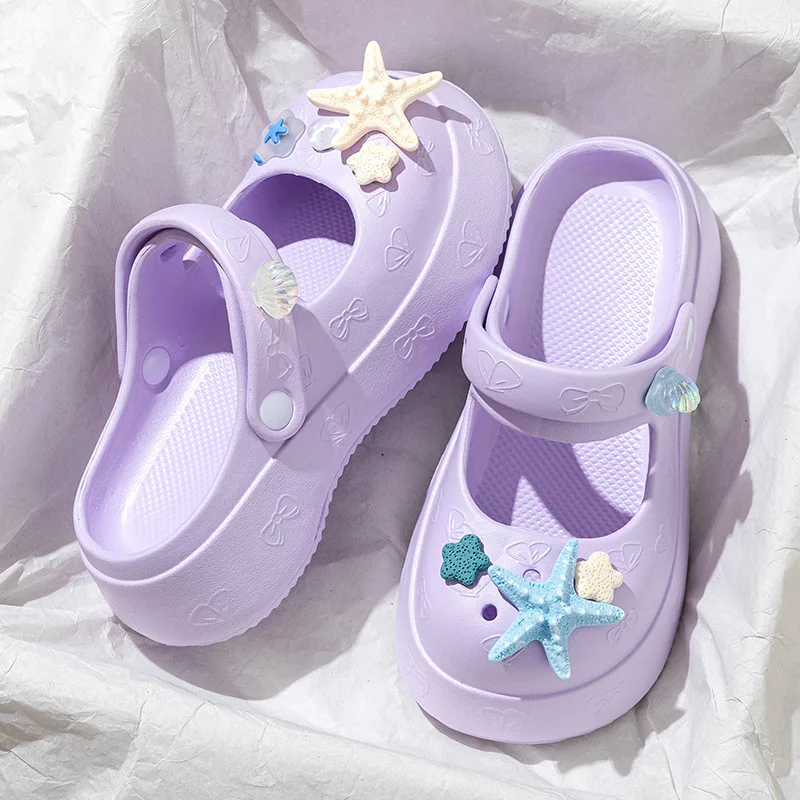 Women's hole shoes wear one-word beach shoes home cool slippers women's shoes bag head drag
Women's hole shoes wear one-word beach shoes home cool slippers women's shoes bag head drag
