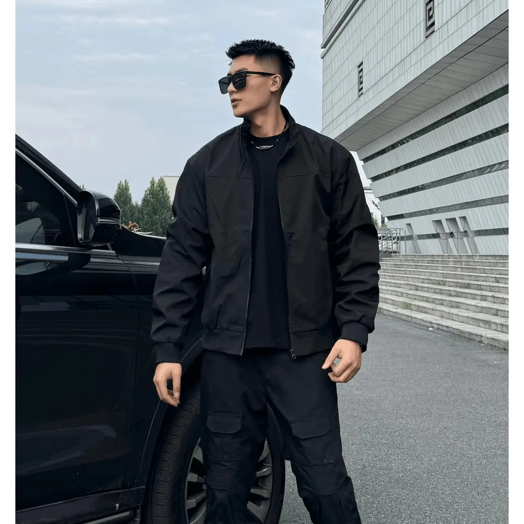 LYFZ Американский воротник-стойка Jaet, мужская осенняя ветровка в стиле ретро, повседневная ветровка с воротником-стойкой...
LYFZ Американский воротник-стойка Jaet, мужская осенняя ветровка в стиле ретро, повседневная ветровка с воротником-стойкой...