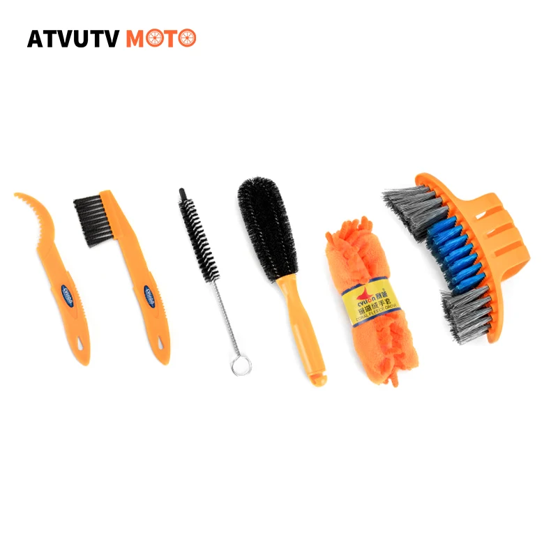 6pcs Motorcycle Chain Sprocket Cleaner Portable Cycling Cleaning Kit Bicycle Scrubber Brushes Bike Wash Tool For Mountain Road
6pcs Motorcycle Chain Sprocket Cleaner Portable Cycling Cleaning Kit Bicycle Scrubber Brushes Bike Wash Tool For Mountain Road