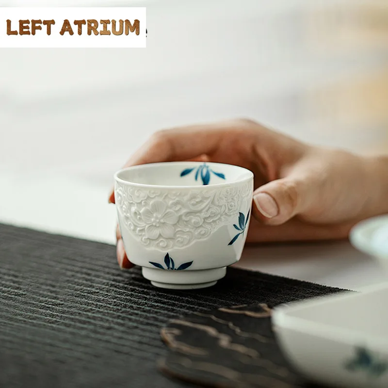 2pc/set Pure Hand-painted Butterfly Orchid Teacup Relief Vine Tea Bowl Master Cups Kung Fu Teaware Accessories Decoration 60ml
2pc/set Pure Hand-painted Butterfly Orchid Teacup Relief Vine Tea Bowl Master Cups Kung Fu Teaware Accessories Decoration 60ml
