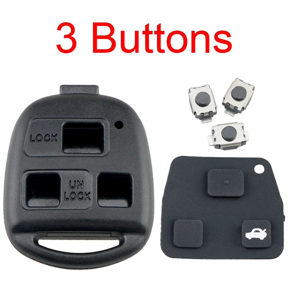 3 Buttons Pad Switch Remote Car Key Shell Fit for Toyota PradoCorollaEcho TaragoAlphard MR2 HiAcePreviaLEXUS Key Fob Case
3 Buttons Pad Switch Remote Car Key Shell Fit for Toyota PradoCorollaEcho TaragoAlphard MR2 HiAcePreviaLEXUS Key Fob Case