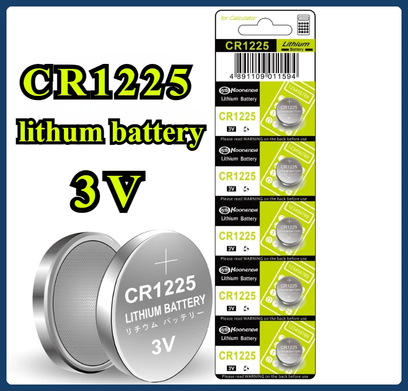 50 PCS 3V CR1225 Coin Batteries ECR1225 bateria 1225 Button Battery For Electronic Instrument Remote Control Electronic Scale
50 PCS 3V CR1225 Coin Batteries ECR1225 bateria 1225 Button Battery For Electronic Instrument Remote Control Electronic Scale