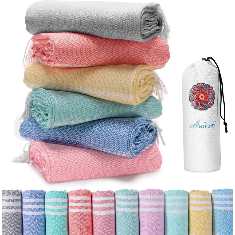 6-Pack Quick-Dry Oversized Beach Towels - Large XL Adult Swim Towel Set for Vacation, Sand-Free, Lightweight & Compact
6-Pack Quick-Dry Oversized Beach Towels - Large XL Adult Swim Towel Set for Vacation, Sand-Free, Lightweight & Compact