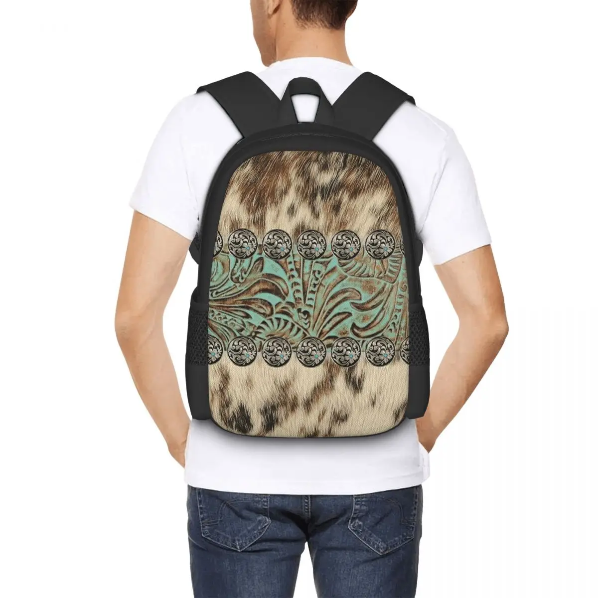 Rustic Brown Beige Teal Western Country Cowboy Student Backpack School Bag Hiking Travel Daypack Fashion Bookbag Shoulder Bags
Rustic Brown Beige Teal Western Country Cowboy Student Backpack School Bag Hiking Travel Daypack Fashion Bookbag Shoulder Bags