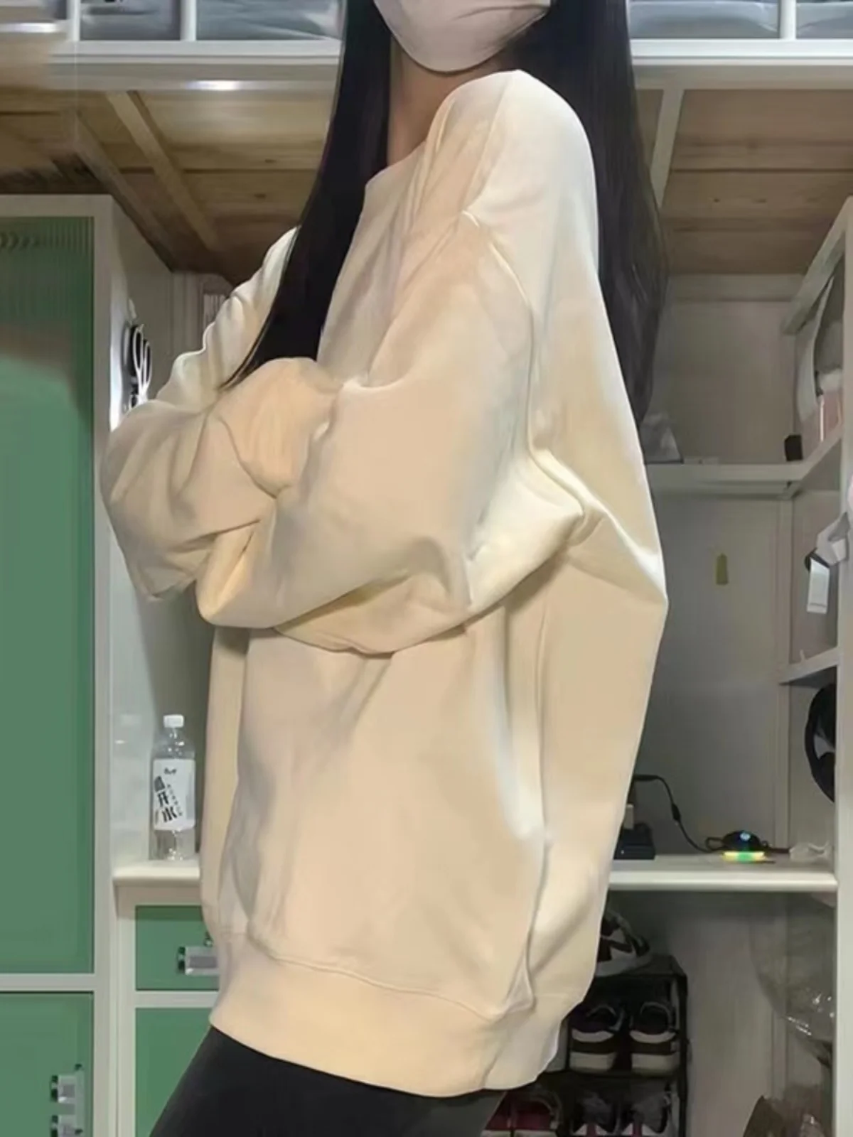 Oversize Thin Pure Color Hoodless Sweatshirt Women's Spring Autumn Loose Korean Style Casual Long Sleeve round Neck Top
Oversize Thin Pure Color Hoodless Sweatshirt Women's Spring Autumn Loose Korean Style Casual Long Sleeve round Neck Top
