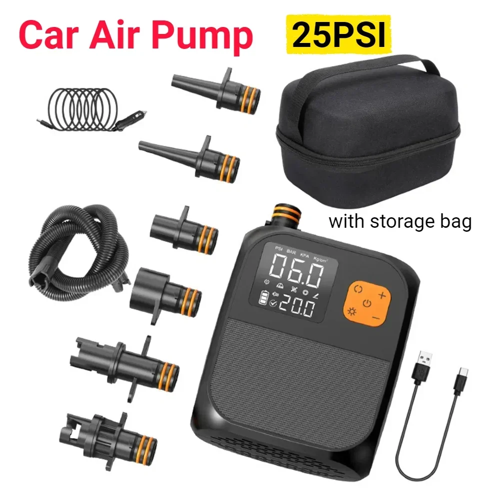 Насос для SUP-досок и каяков, портативный воздушный компрессор высокого давления 25PSI для серфинга, кайтбординга, матрасов и палаток
Насос для SUP-досок и каяков, портативный воздушный компрессор высокого давления 25PSI для серфинга, кайтбординга, матрасов и палаток