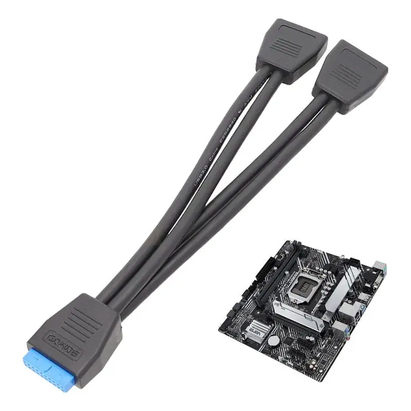 USB 3.0 Header Splitter Extension Cable Motherboard 20 Pin USB 3.0 Adapter Header Connector Cable Adapter Cord USB Extension
USB 3.0 Header Splitter Extension Cable Motherboard 20 Pin USB 3.0 Adapter Header Connector Cable Adapter Cord USB Extension