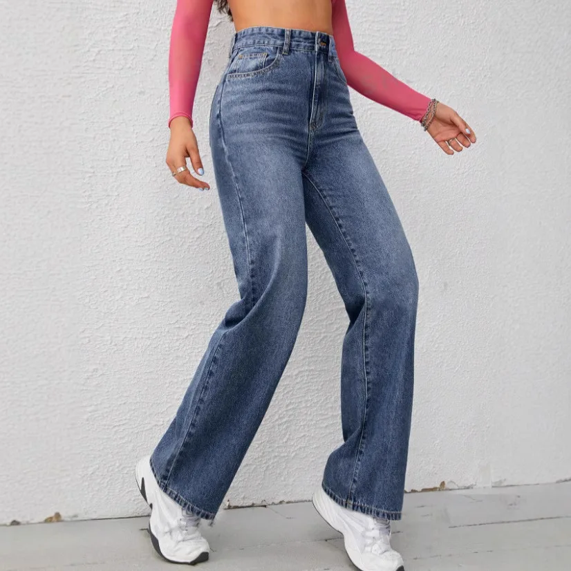 Denim Pant Women Jeans Wide Leg Long Pants Slim Fit High Waist Straight Trousers Y2k Streetwear Elegant Splice Party Work Club
Denim Pant Women Jeans Wide Leg Long Pants Slim Fit High Waist Straight Trousers Y2k Streetwear Elegant Splice Party Work Club