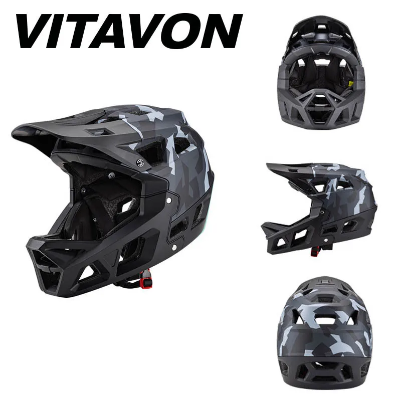 New Adult Outdoor Camouflage Mountain Bike Off-Road Helmet Race Downhill Helmet Adult Full Helmet
New Adult Outdoor Camouflage Mountain Bike Off-Road Helmet Race Downhill Helmet Adult Full Helmet