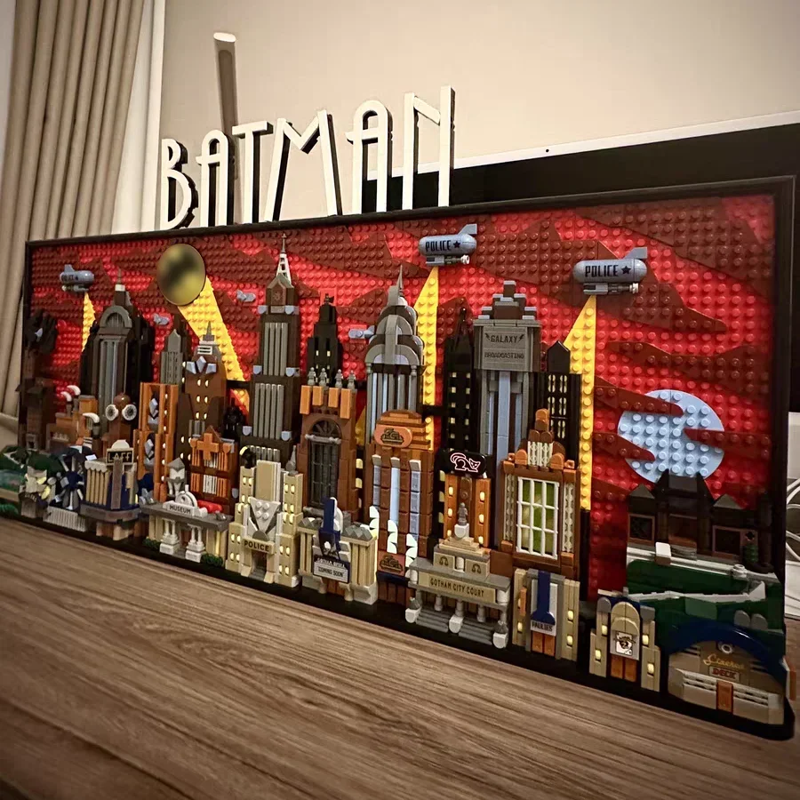 With Light The Animated Series Gotham City Skyline Building Block Model Moc 76271 Display Assembly Brick Toys For Boy Gift
With Light The Animated Series Gotham City Skyline Building Block Model Moc 76271 Display Assembly Brick Toys For Boy Gift