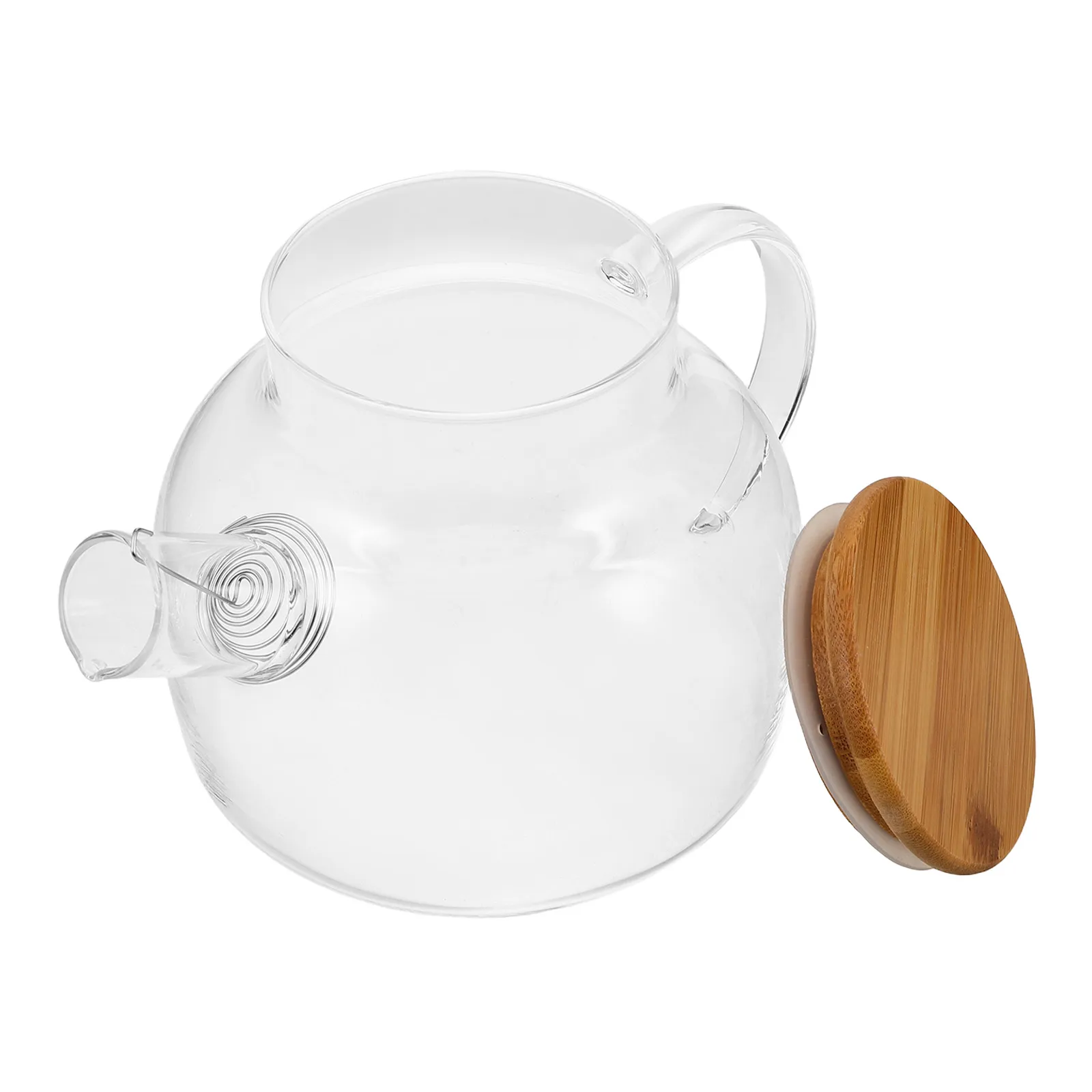 Glass Teapot Short Spout Stovetop Kettle Bamboo Lid Large Capacity Easy Clean Kitchen Barware Tea Coffee Pot
Glass Teapot Short Spout Stovetop Kettle Bamboo Lid Large Capacity Easy Clean Kitchen Barware Tea Coffee Pot
