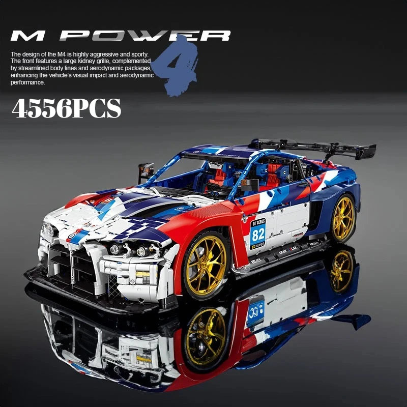 4555PCS Technical M4 Poweful Sport Car Building Blocks High Tech Supercar MOC Construction Bricks Toys Good Gift for Friends
4555PCS Technical M4 Poweful Sport Car Building Blocks High Tech Supercar MOC Construction Bricks Toys Good Gift for Friends
