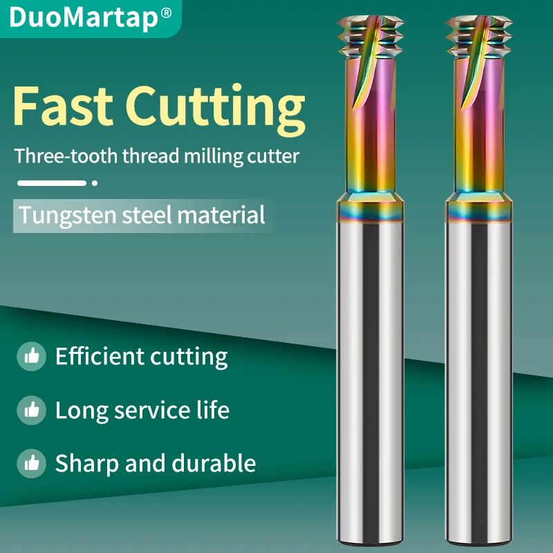 DuoMartapNew UNC 60° Tridentate Thread router bit Three Teeth Aluminum Processing Tungsten Steel Thread Mills CNC Router Bits
DuoMartapNew UNC 60° Tridentate Thread router bit Three Teeth Aluminum Processing Tungsten Steel Thread Mills CNC Router Bits