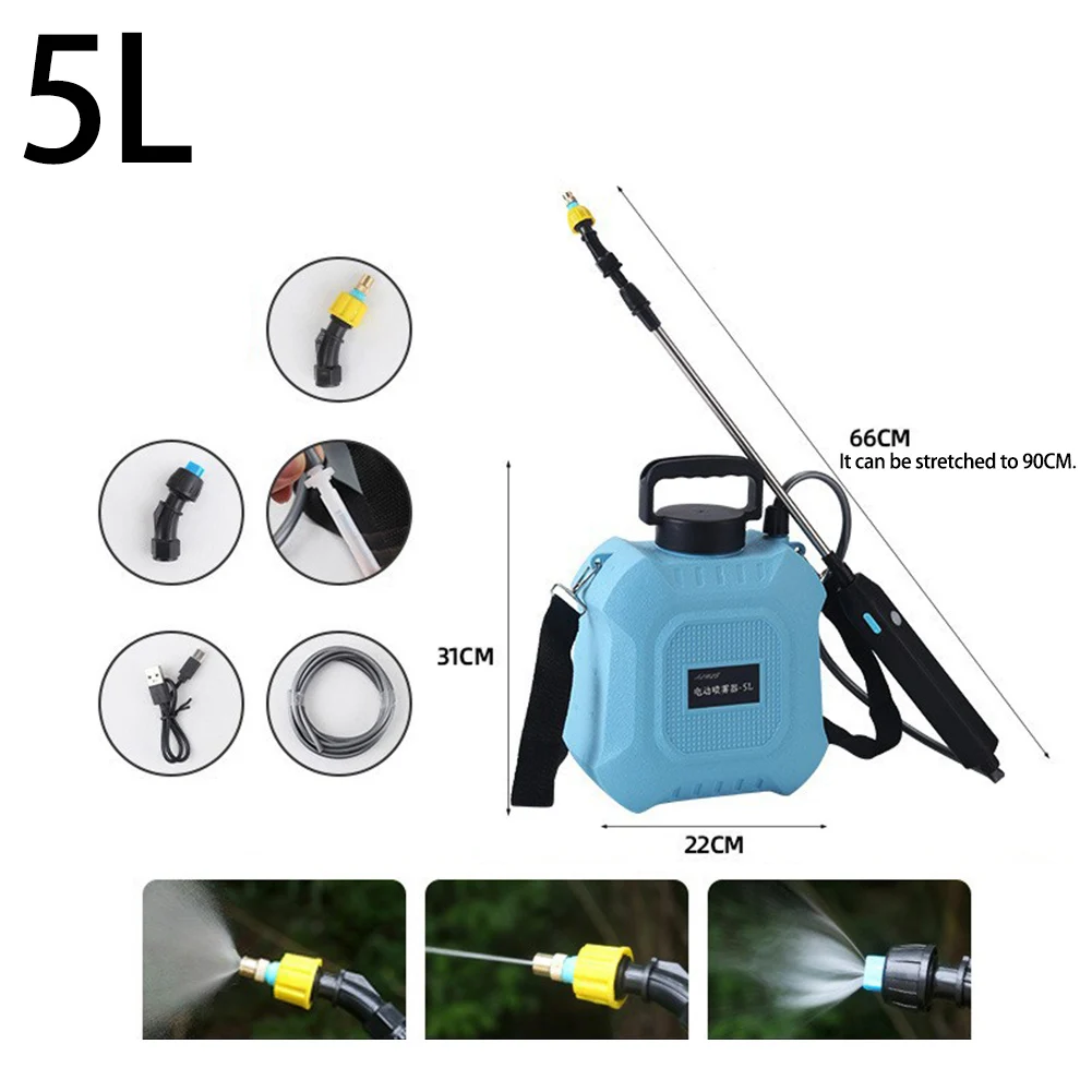 5L Electric Garden Sprayer Adjustable Mist Spray Device 5L Water Tank 8L Water Tank Comfortable Shoulder Strap
5L Electric Garden Sprayer Adjustable Mist Spray Device 5L Water Tank 8L Water Tank Comfortable Shoulder Strap