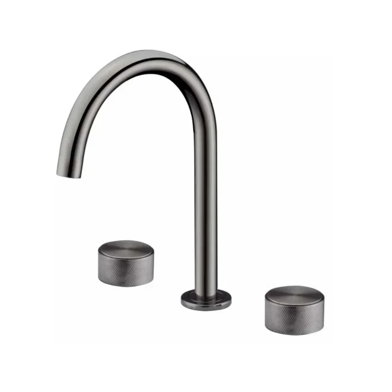 Minimalist design Solid Brass Gun Gray Basin Faucet Deck Mounted Bathroom Sink Faucet 3 Hole Double Handle Hot Cold Water Tap
Minimalist design Solid Brass Gun Gray Basin Faucet Deck Mounted Bathroom Sink Faucet 3 Hole Double Handle Hot Cold Water Tap