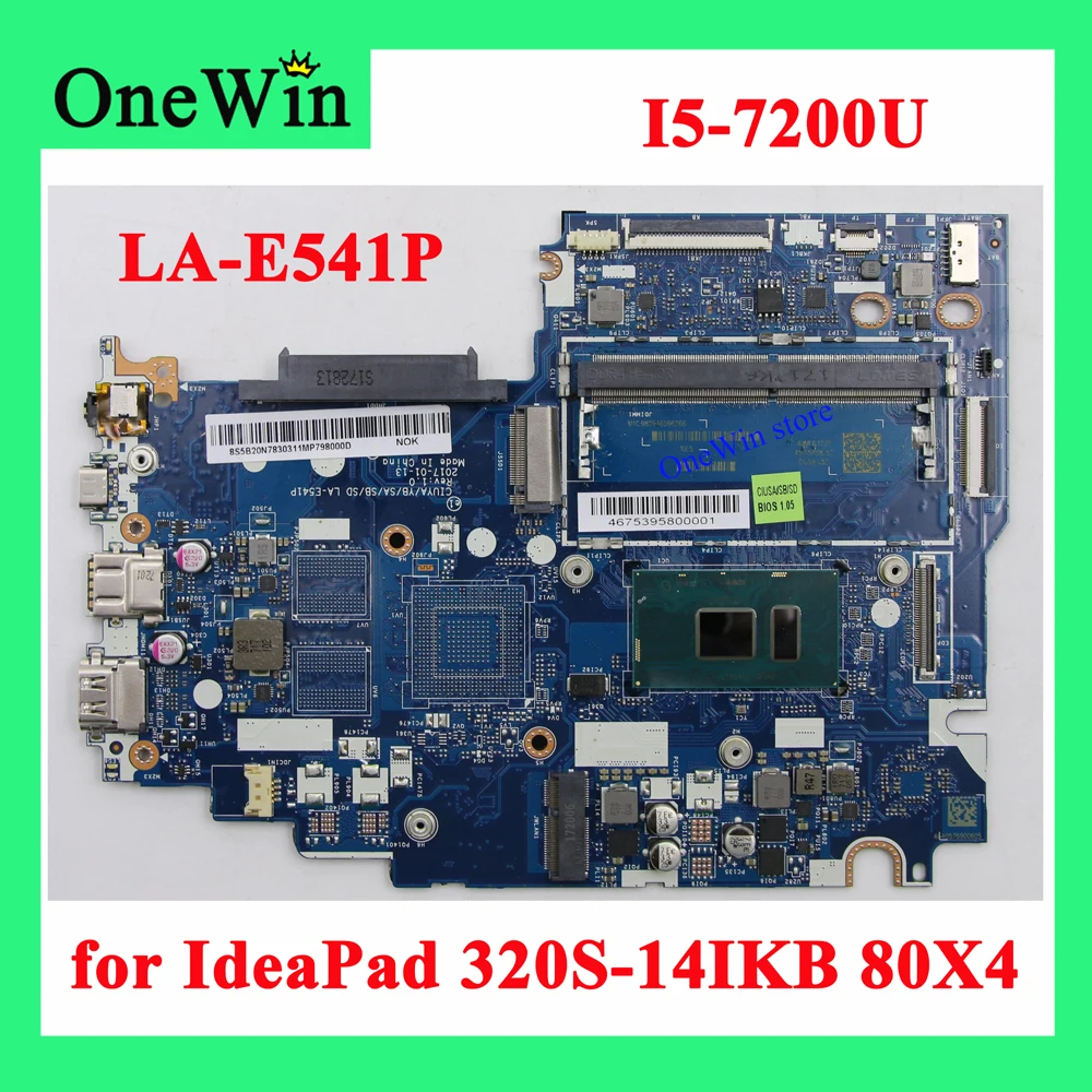 I5-7200U для 320S-14IKB типа 80X4 Lenovo Ideapad Материнская Плата ЦП SR342, город/YB/SA/SB/SD, встроенная графика 5B20N78317
I5-7200U для 320S-14IKB типа 80X4 Lenovo Ideapad Материнская Плата ЦП SR342, город/YB/SA/SB/SD, встроенная графика 5B20N78317