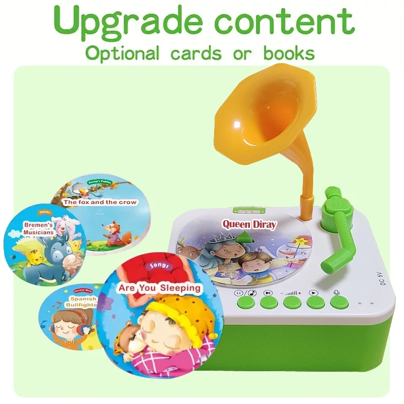 Children Phonograph Children-Music Player,96 Stories, Music Records, Suitable for 2-6 Years Old Children's Education Toys
Children Phonograph Children-Music Player,96 Stories, Music Records, Suitable for 2-6 Years Old Children's Education Toys