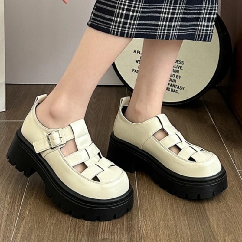 Women's Round Closed Toe Thick Sole Anti Slip Wear-resistant Sandals Women Hollow Out Breathable Vintage Fashion Sandals Summer
Women's Round Closed Toe Thick Sole Anti Slip Wear-resistant Sandals Women Hollow Out Breathable Vintage Fashion Sandals Summer