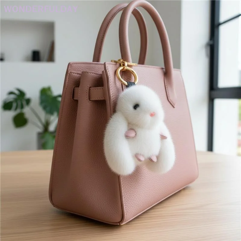New Cute Fluffy Rabbit Keychain Ring Plush Pompon Bunny Bag Pendant For Couple Car Key Ring Jewelry Gifts
New Cute Fluffy Rabbit Keychain Ring Plush Pompon Bunny Bag Pendant For Couple Car Key Ring Jewelry Gifts