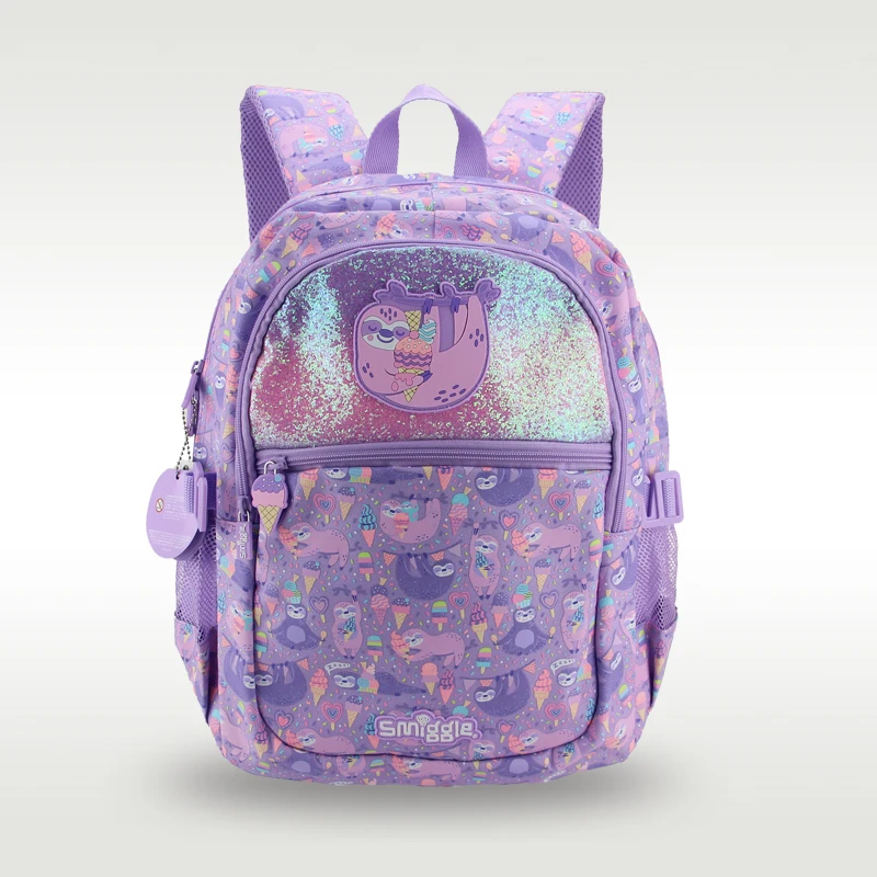 Australian smiggle school bag girls children's backpack Purple ice cream koala cartoon 8-12 years old 16 inch
Australian smiggle school bag girls children's backpack Purple ice cream koala cartoon 8-12 years old 16 inch