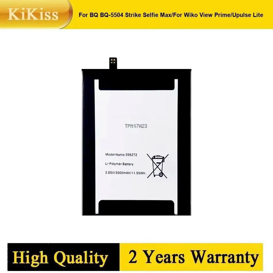 Eco-Friendly Mobile Phone Battery For BQ BQ-5504 Strike Selfie Max/For Wiko View Prime/Upulse Lite High-Performance 396272
Eco-Friendly Mobile Phone Battery For BQ BQ-5504 Strike Selfie Max/For Wiko View Prime/Upulse Lite High-Performance 396272