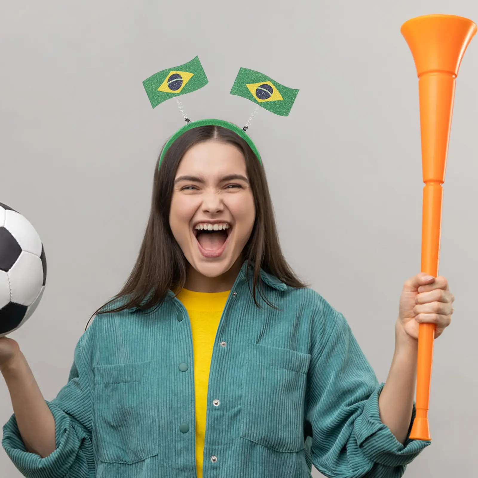 6Pcs Fan Headbands Brazilian Flag Football Party Headwear Sports Accessories Cheerleading Costume Hairbands Festive
6Pcs Fan Headbands Brazilian Flag Football Party Headwear Sports Accessories Cheerleading Costume Hairbands Festive
