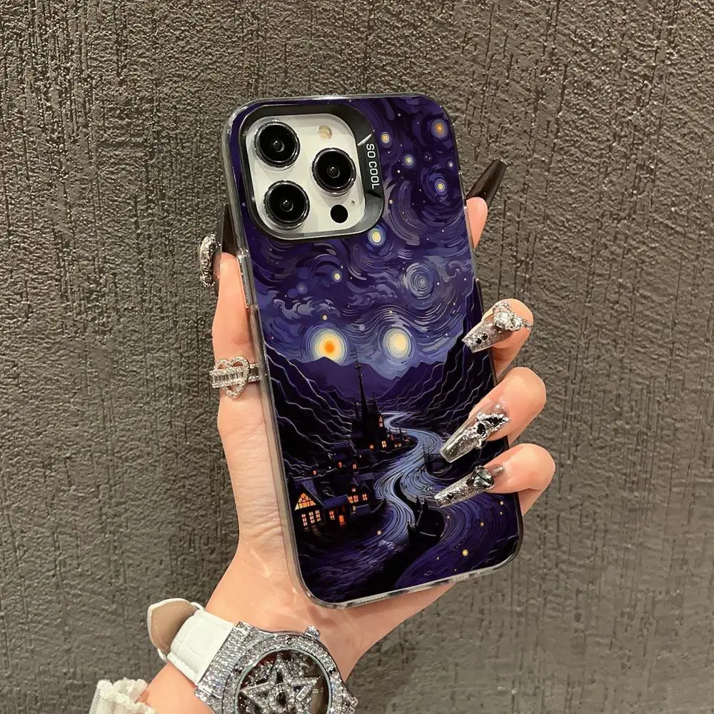 Purple Starry Sky Fashion Phone Case Suitable for iPhone 16 17 15 14 13 12 11 Pro/Max/Plus Anti Drop and Anti Shock Back Cover 
Purple Starry Sky Fashion Phone Case Suitable for iPhone 16 17 15 14 13 12 11 Pro/Max/Plus Anti Drop and Anti Shock Back Cover