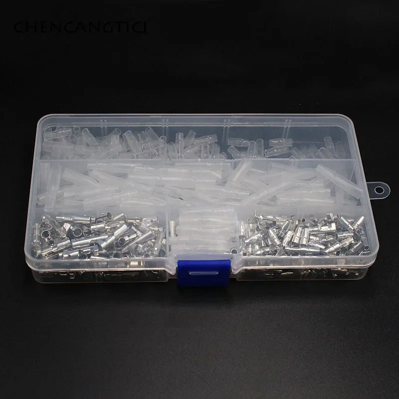 400 Pcs 3.5 4.0 MM Auto Bullet Wire Terminal Male And Female Brass Connector Pins With Insulating Sleeves For Car
400 Pcs 3.5 4.0 MM Auto Bullet Wire Terminal Male And Female Brass Connector Pins With Insulating Sleeves For Car