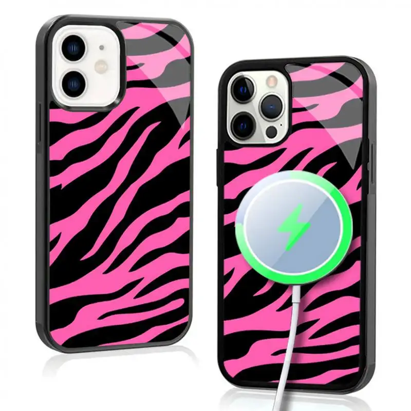Pink Zebra Phone Case For IPhone 11 12 13 14 15 Plus Pro Max Mirror Acrylic Cover For Magsafe Wireless Charging
Pink Zebra Phone Case For IPhone 11 12 13 14 15 Plus Pro Max Mirror Acrylic Cover For Magsafe Wireless Charging