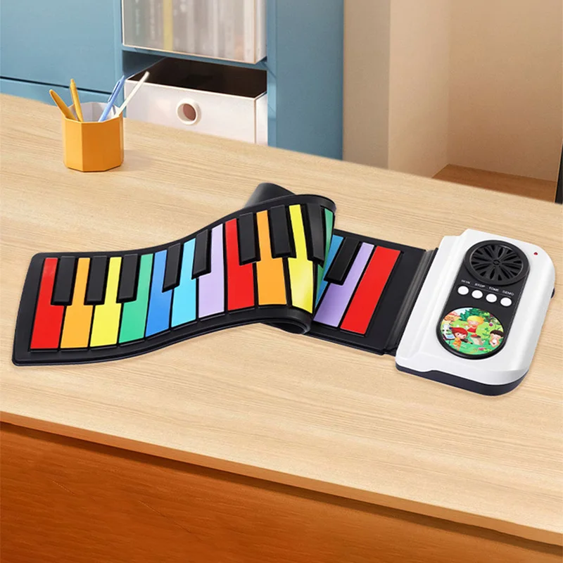 Colorful Roll Up Portable Electronic Piano 37/49 Key Silicone Folding For Early Education Built-in Speaker Musical Instrument
Colorful Roll Up Portable Electronic Piano 37/49 Key Silicone Folding For Early Education Built-in Speaker Musical Instrument