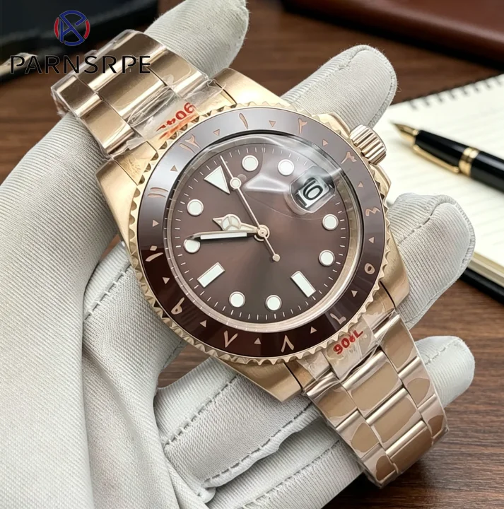 Men's Luxury Rose Gold Watch, NH35 Automatic Mechanical Movement, Sapphire Glass, Water Resistant, Men's New Watches
Men's Luxury Rose Gold Watch, NH35 Automatic Mechanical Movement, Sapphire Glass, Water Resistant, Men's New Watches