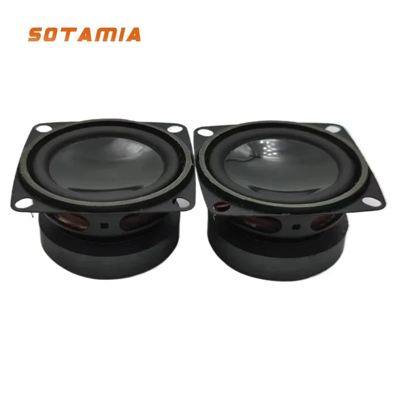 SOTAMIA 2Pcs 52mm Portable Full Range Speaker 4 Ohm 10W Multimedia Sound Speaker PU Side HIFI Loudspeaker Audio Home Theater
SOTAMIA 2Pcs 52mm Portable Full Range Speaker 4 Ohm 10W Multimedia Sound Speaker PU Side HIFI Loudspeaker Audio Home Theater