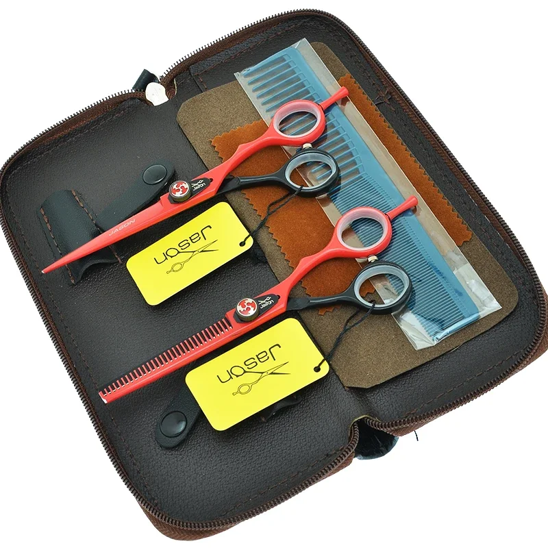 6.0" Japanese Steel Hair Scissors Set Professional Hairdressing Shears High Quality Barber Cutting Thinning Scissors A0103D
6.0" Japanese Steel Hair Scissors Set Professional Hairdressing Shears High Quality Barber Cutting Thinning Scissors A0103D