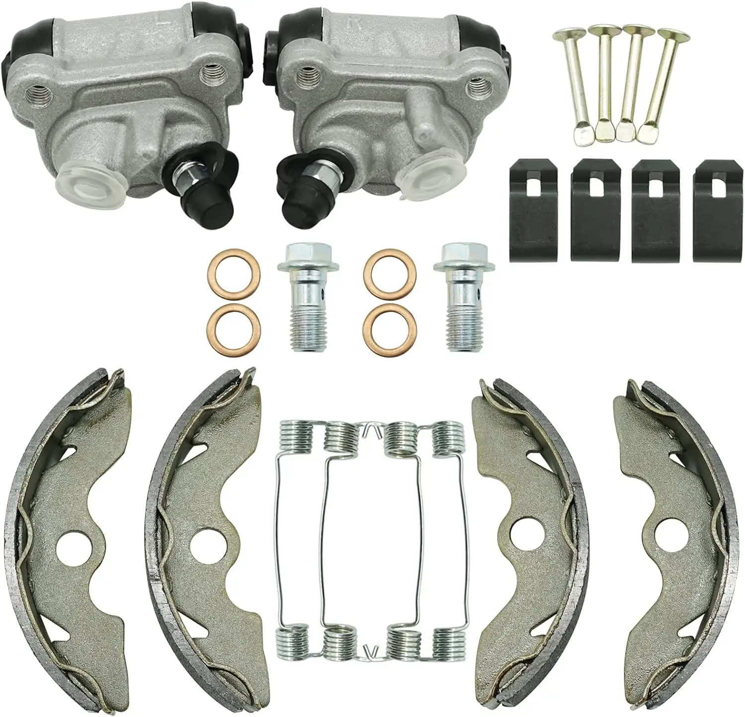 Цилиндры и колодки передних тормозных колес для Honda FourTrax Recon 250 TRX250 1997-2021 гг. (левый и правый) — высококачественная замена
Цилиндры и колодки передних тормозных колес для Honda FourTrax Recon 250 TRX250 1997-2021 гг. (левый и правый) — высококачественная замена