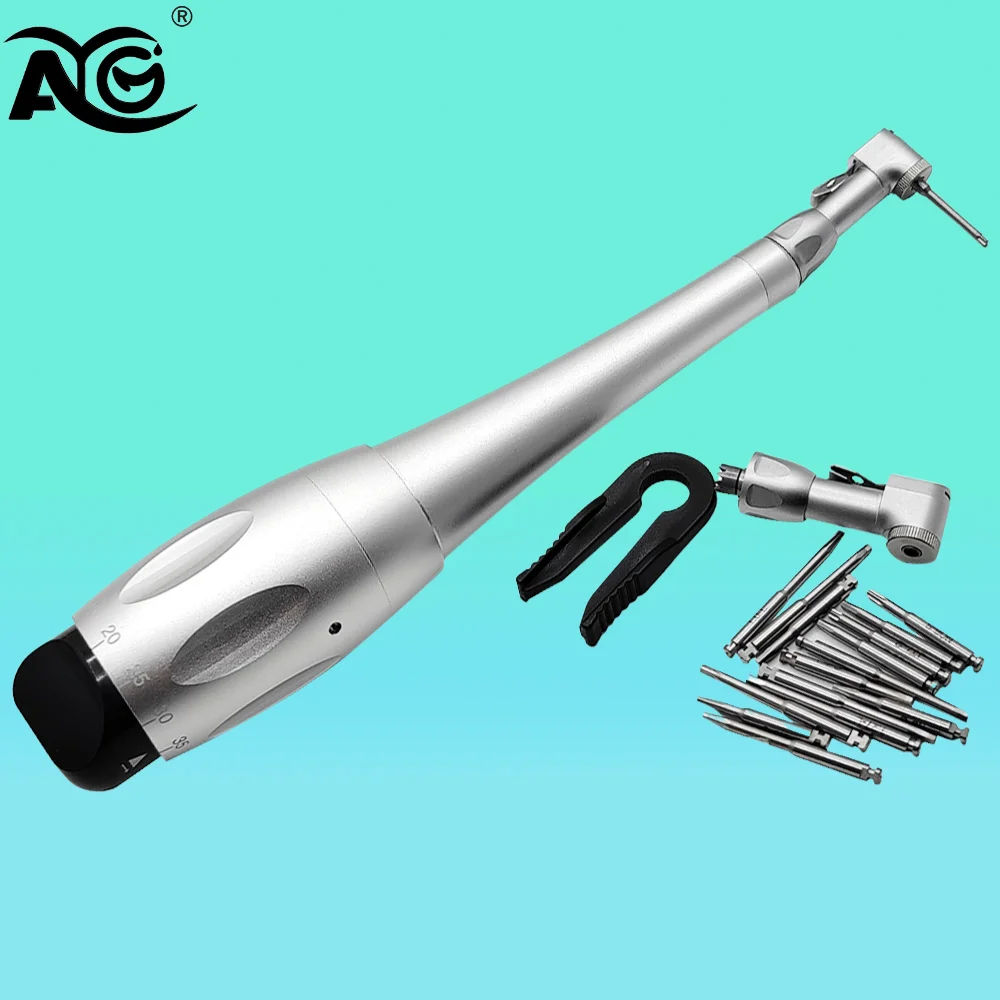 AG Dental Universal Implant Torque Screwdriver Set Handpiece Repair Tools Wrench Latch Head for Dental Implant Surgery
AG Dental Universal Implant Torque Screwdriver Set Handpiece Repair Tools Wrench Latch Head for Dental Implant Surgery