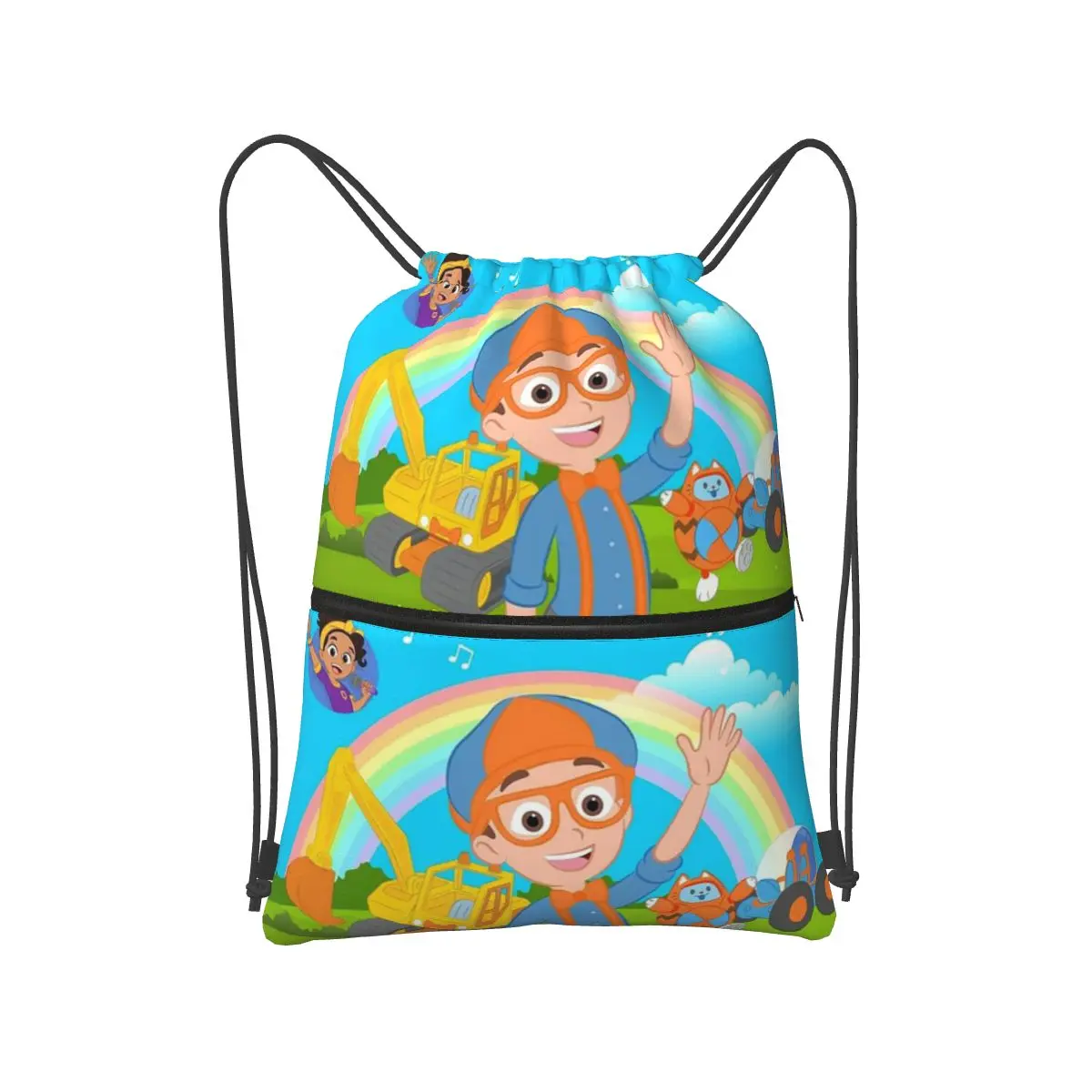 Meekah And Blippi Backpacks Multi-function Drawstring Bags Storage Bag Book Bags for Man Woman Students
Meekah And Blippi Backpacks Multi-function Drawstring Bags Storage Bag Book Bags for Man Woman Students