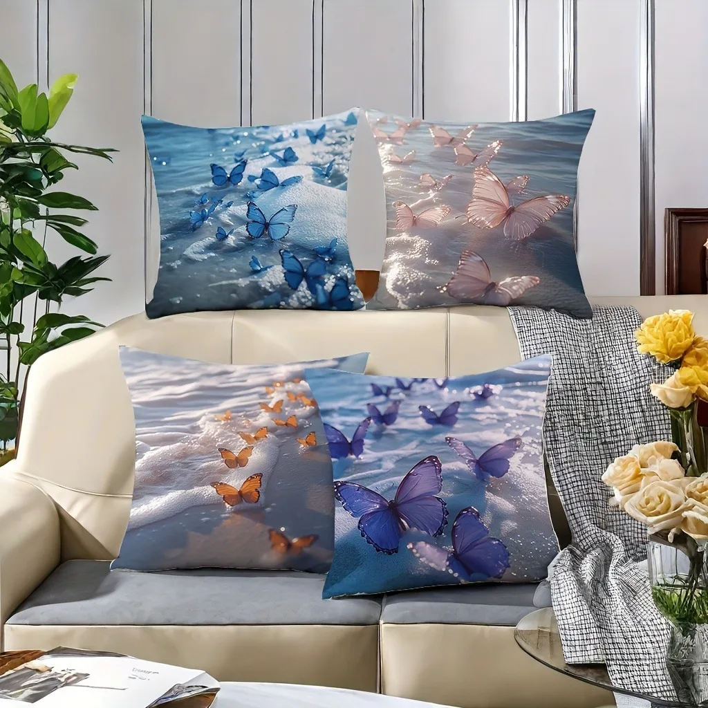 Dreamy Butterfly & Ocean Wave Pillowcases: Serene Home Decor Pillow Covers
Dreamy Butterfly & Ocean Wave Pillowcases: Serene Home Decor Pillow Covers