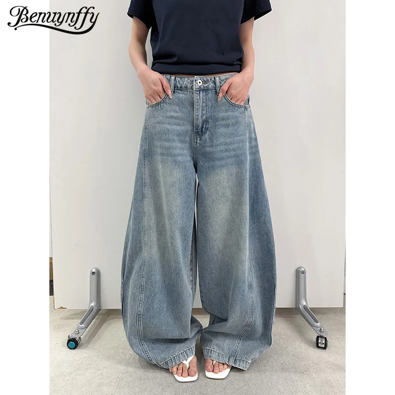 Benuynffy American Retro High Waisted Baggy Jeans Women 2026 Summer New Fashion 2000s Streetwear Washed Casual Wide Leg Trousers
Benuynffy American Retro High Waisted Baggy Jeans Women 2026 Summer New Fashion 2000s Streetwear Washed Casual Wide Leg Trousers